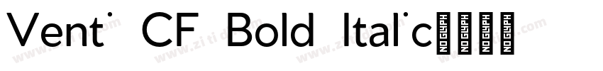 Venti CF Bold Italic字体转换